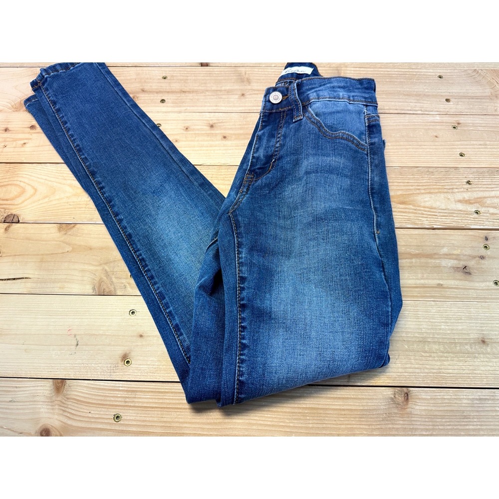 KanCan Los Angeles Women Blue Skinny Jeans Size 23 Medium Wash Denim